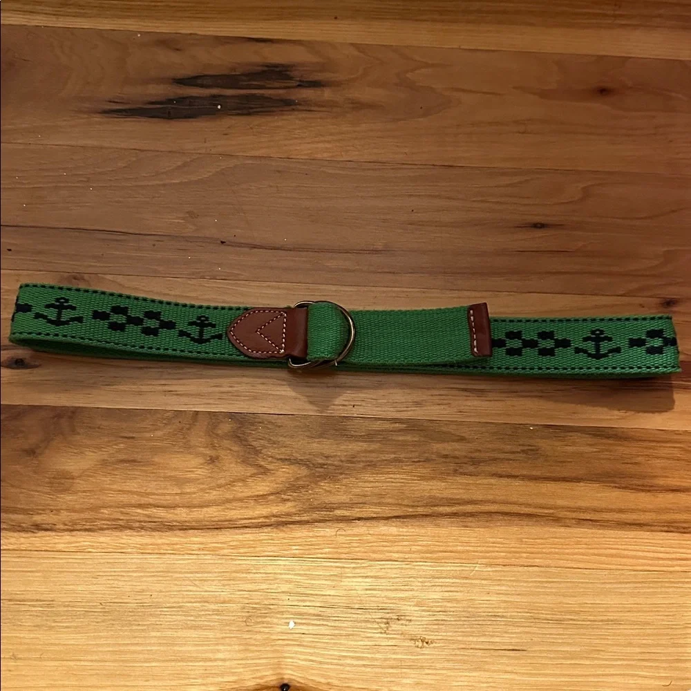 Crewcuts Green Anchor Belt